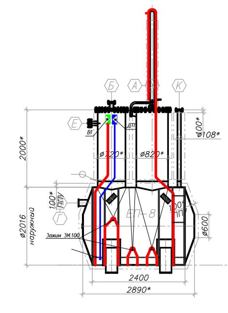 Ёмкость для канализационных стоков V 8m3