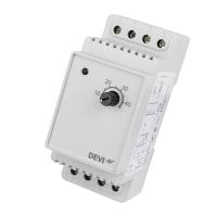 Терморегулятор DEVIreg D-330 на шину DIN, с датчиком на проводе, 16А (-10°C - +10°C)