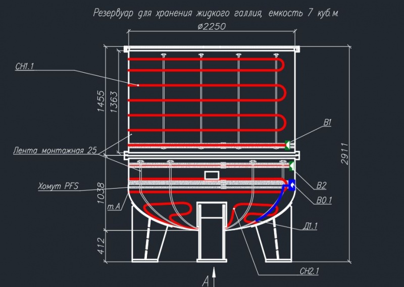 Обогрев резервуара
