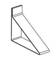 Кронштейн для крепления в желобе ТС.02-100 Ц