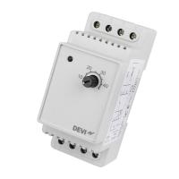 Терморегулятор DEVIreg D-330 на шину DIN, с датчиком на проводе, 16А (-10°C - +10°C)