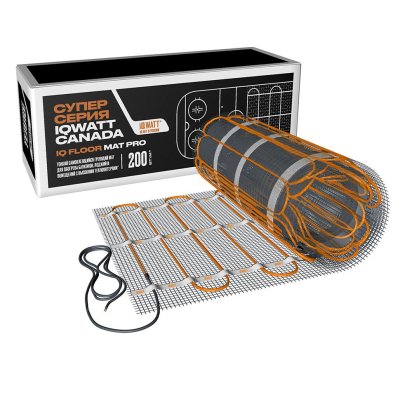 тонкий самоклеящийся греющий мат iq floor mat pro фото