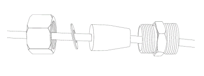 raychem etl-gland-01 ввод в трубу греющего кабеля фото