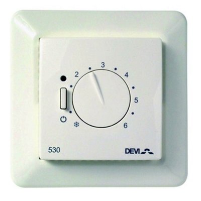 терморегулятор devireg d-530 elko с датчиком пола (15а) фото